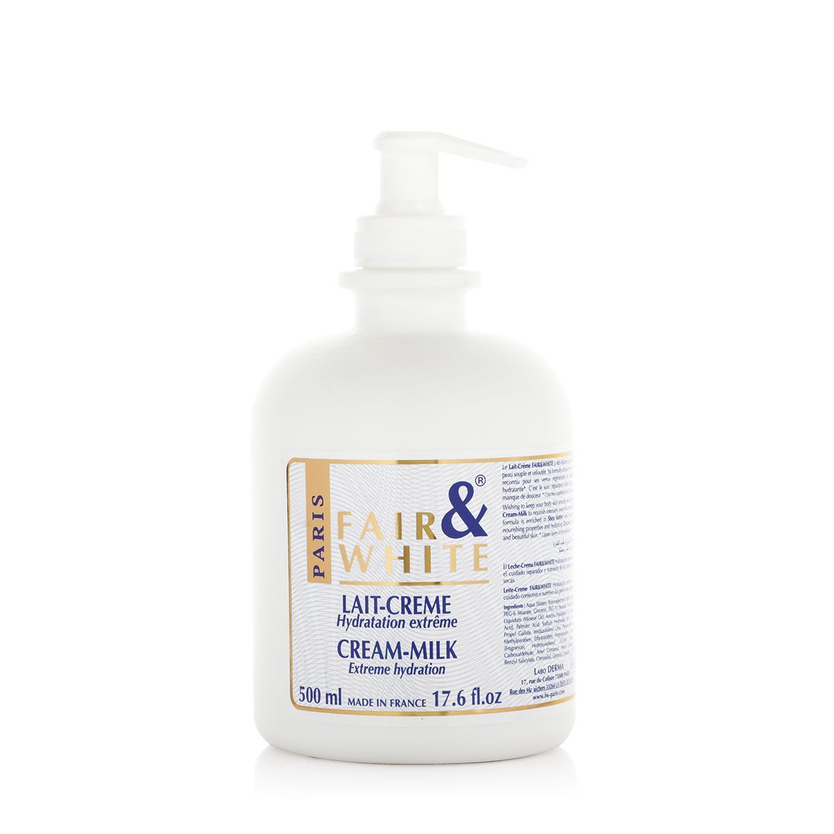 FAIR&WHITE CREAM-MILK EXTREME HDRATION 500ML